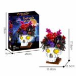 Skull Flower Halloween Mini Building Block Set